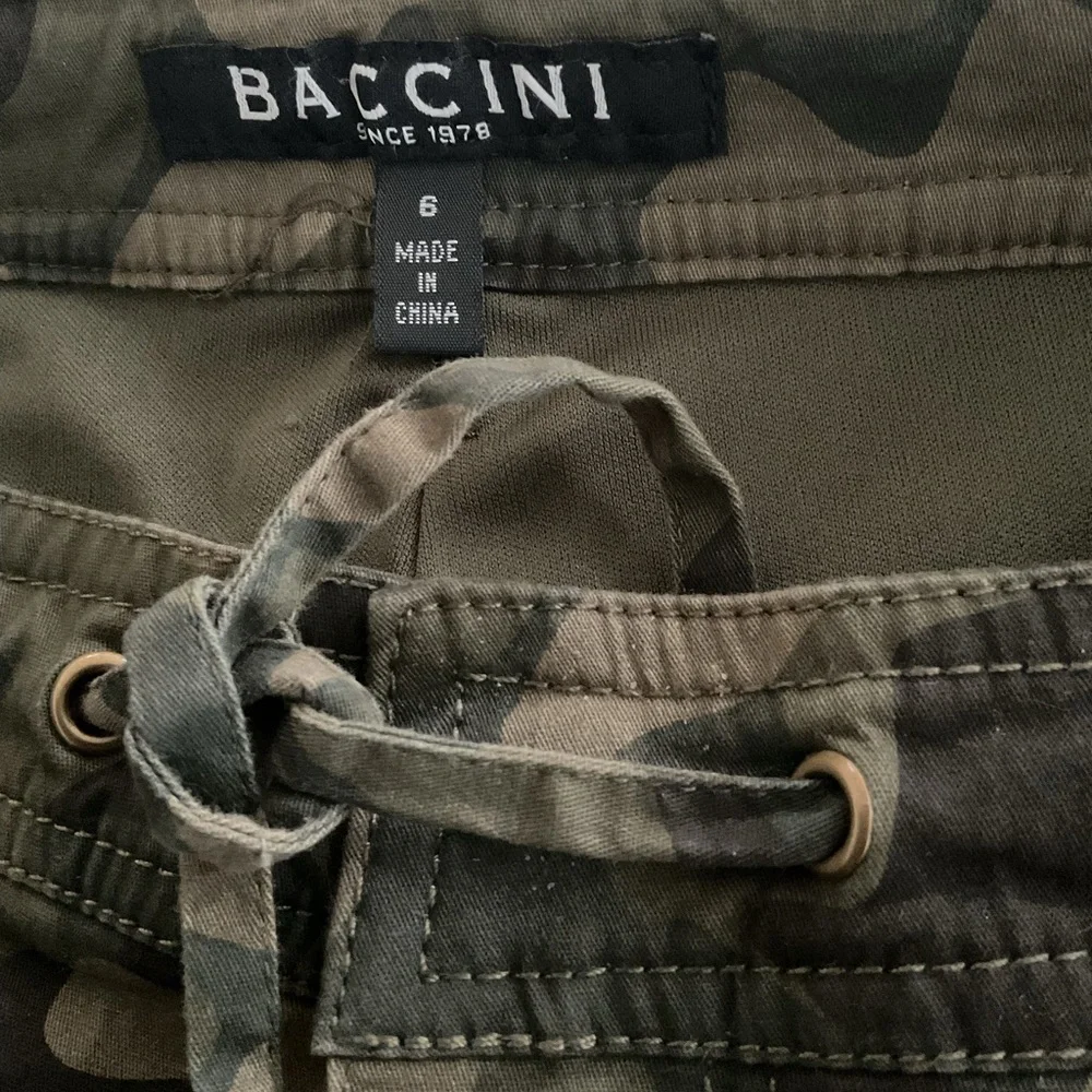 Baccini Green Knee-Length Pencil Skirt with Cargo Style - Picture 3 of 4